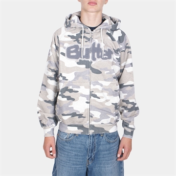 Butter Goods Stretch Zip-Thru Hood Snow Camo